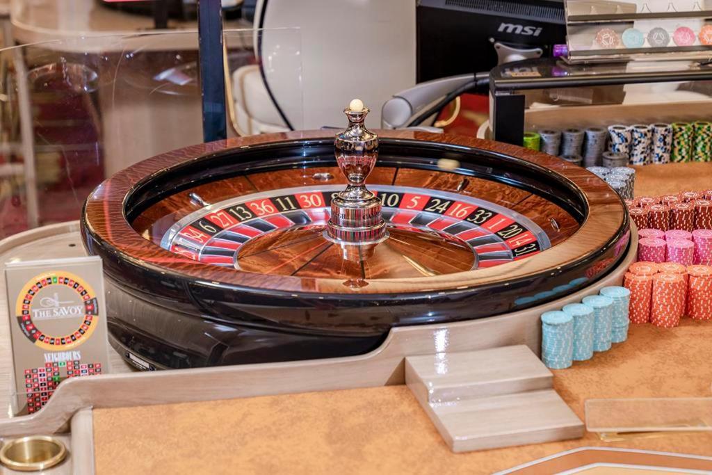 Savoy Hotel Spa & Casino Kyrenia  Exterior photo A roulette wheel